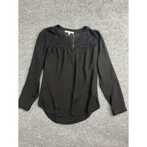 Elegant Black Lace Women's Top